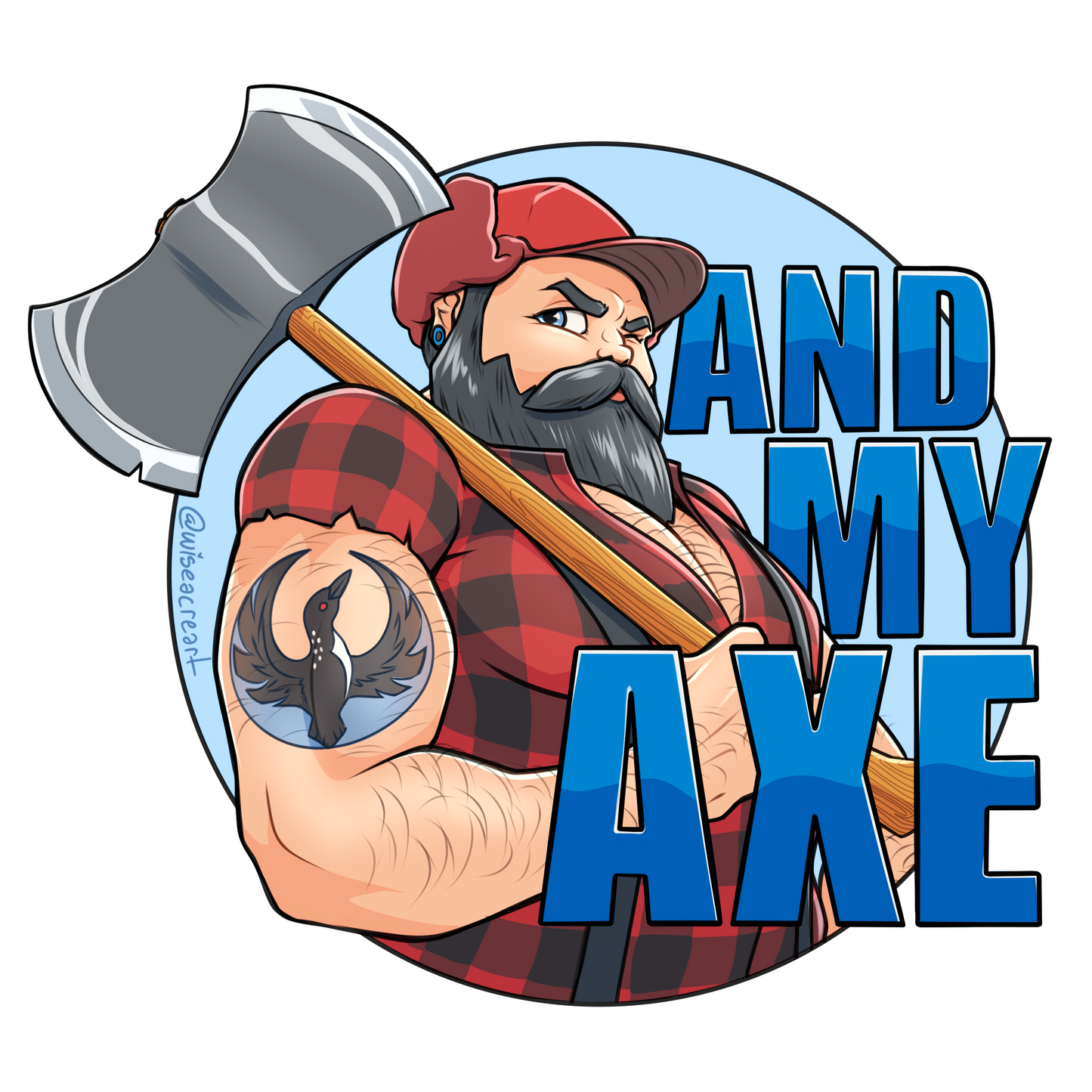 Paul Bunyan and My Axe Resistance Sticker