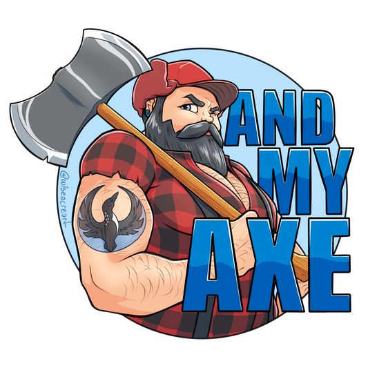 Paul Bunyan and My Axe Resistance Sticker